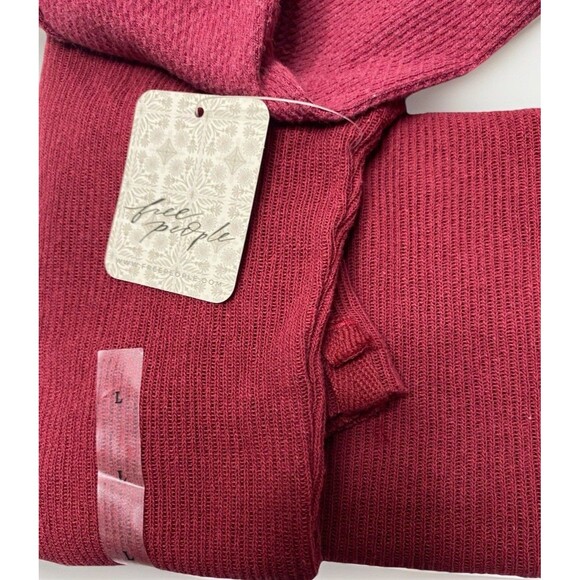 NWT FREE PEOPLE - We The Free - Freya Long Sleeve Mock Neck Thermal Top - Picture 2 of 13